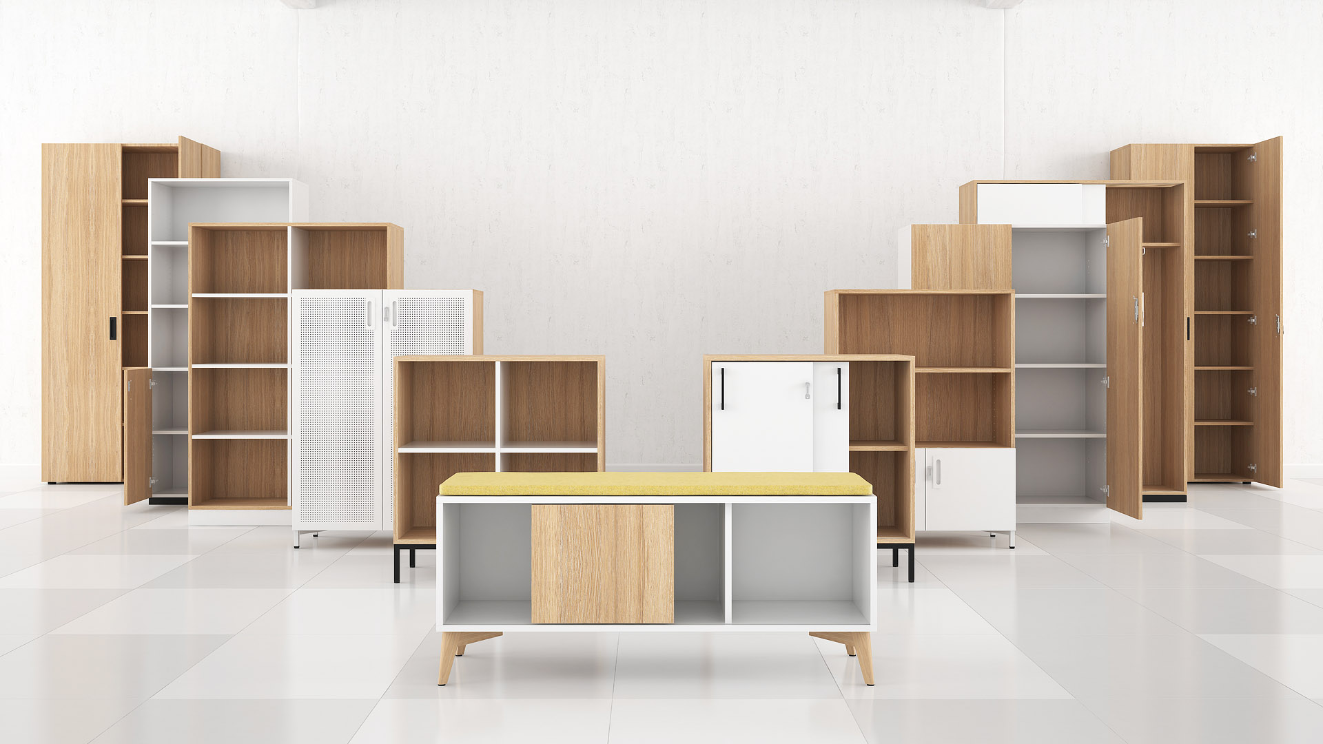 CHOICE bookcase, D4 - Dark walnut melamine, D4 – tumšā valrieksta melamīns, 1000x400